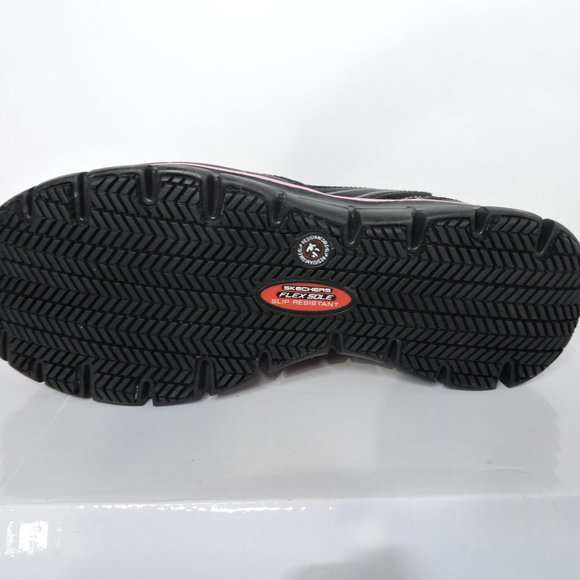 Skechers safety toe shoes, Slip Resistant, Woman's Size 6, Black. brand new - Picture 4 of 5